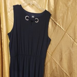 Anne Klein Navy Sleeveless Dress